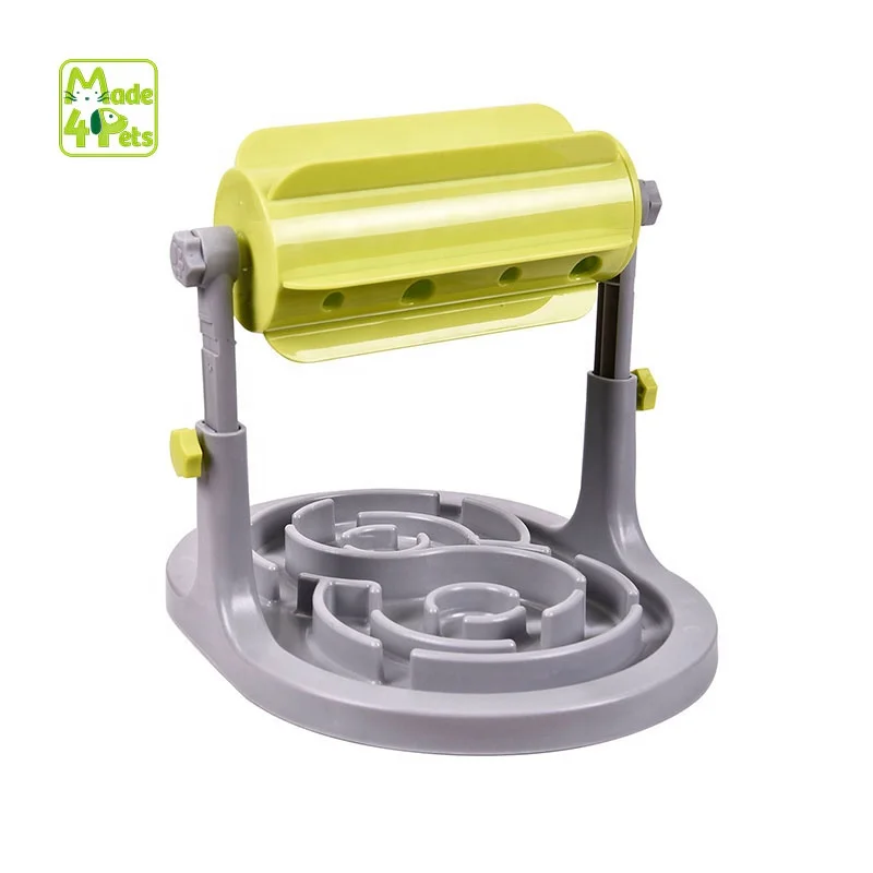 Interactive Adjustable Height Feeding Food IQ Training Toy Automatic Pet Dog Cat Slow Feeder Bowl