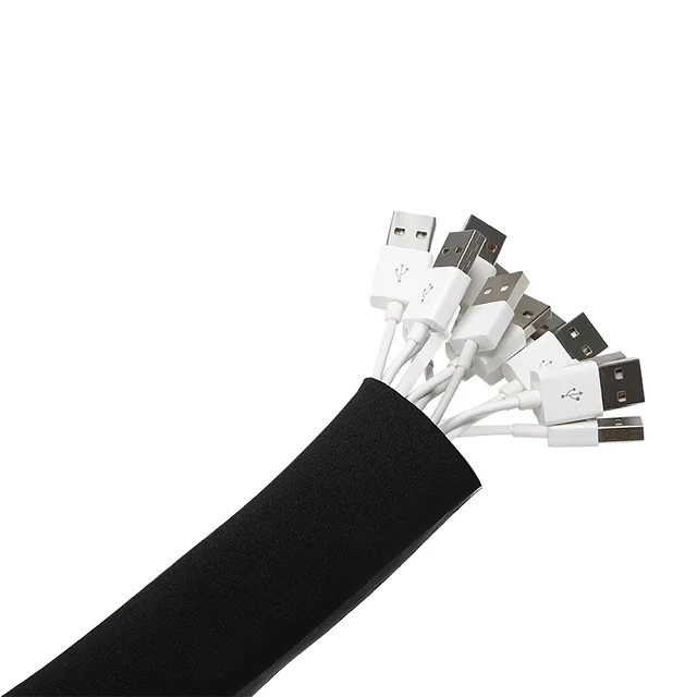 BUBM wholesale Neoprene Cloth Cord Organizer Cable Management Sleeve