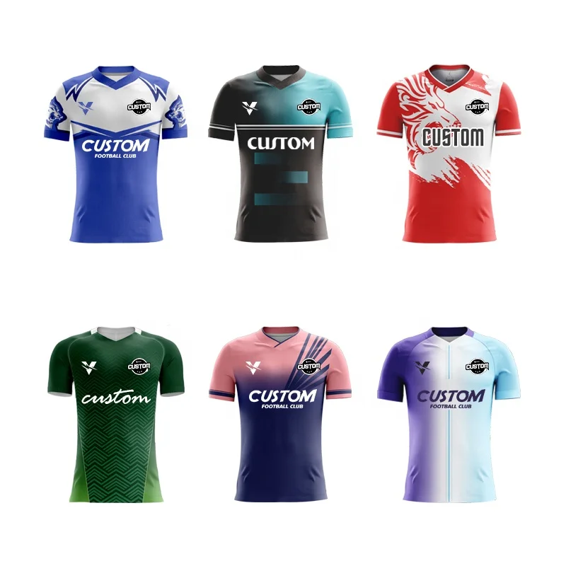 Wholesale thai quality soccer jersey Sublimated Camisas De Futebol Retro Family Soccer Sport Wear Short Sleeve football t-shirts