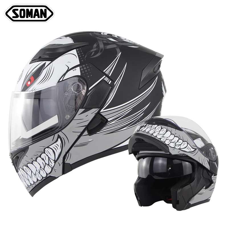Newest Soman SM955 Flip UP Modular Motorcycle Helmets
