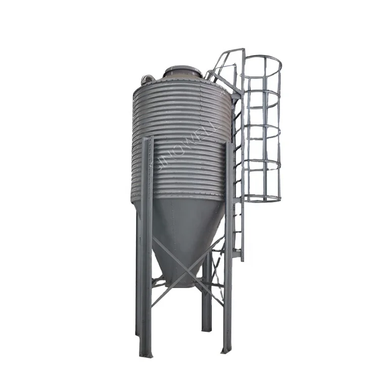 275g Galvanized Corn Grain Maize Storage Silo Poultry Farm Forage Storage Silo Feed Tower With Different Capacity