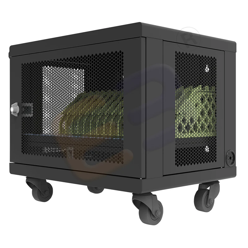 10-Port AC Charging Cart Storage Station for Chromebooks, Laptops & Tablets