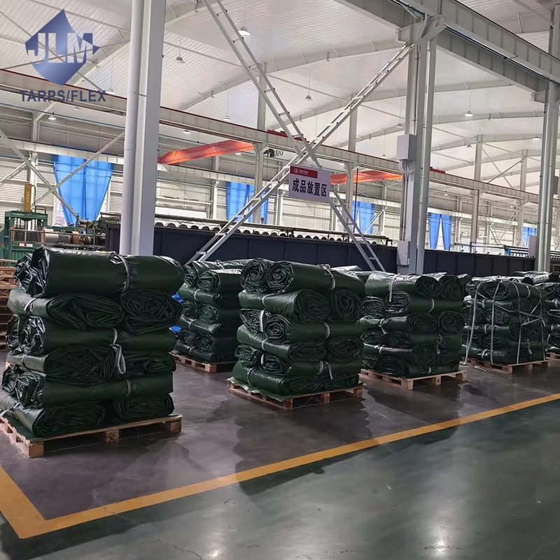 Custom 18oz 610gsm Waterproof Tarp Fabric Roll PVC Coated Tarpaulin Sheet for Truck, Roof Cover