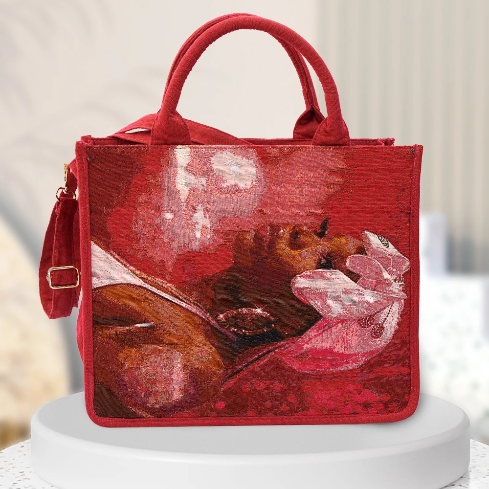 Взрывные модели гобелен Totebag дизайн на заказ жаккардовые тканые сумки для покупок с высоким качеством