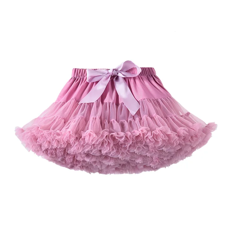 Fashion Kids girl short skirt tutu skirt baby pleated princess rainbow or solid ballet tutu skirts for girls kids