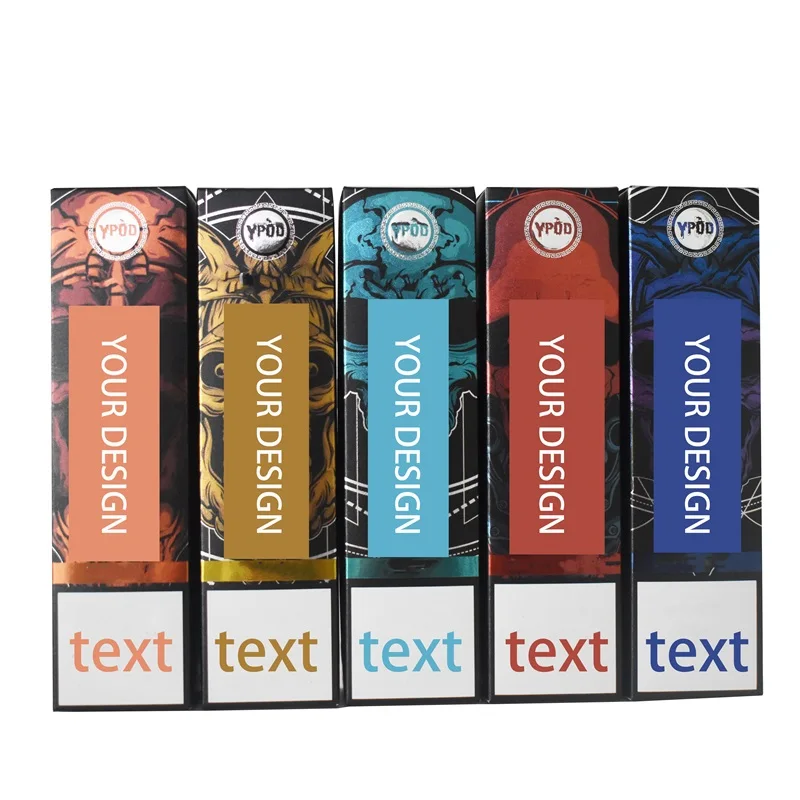 Best selling childproof cartridge packaging box disposable paper card and  plastic Blister Tray for battery pen