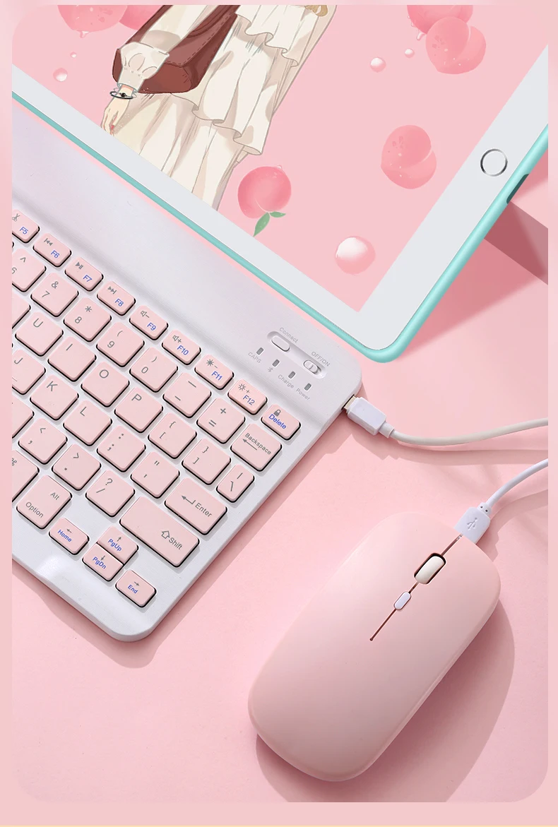 Portable Keyboard Usb Wired 2.4ghz Wireless Tablet Keyboard with Capacitive Touchpad