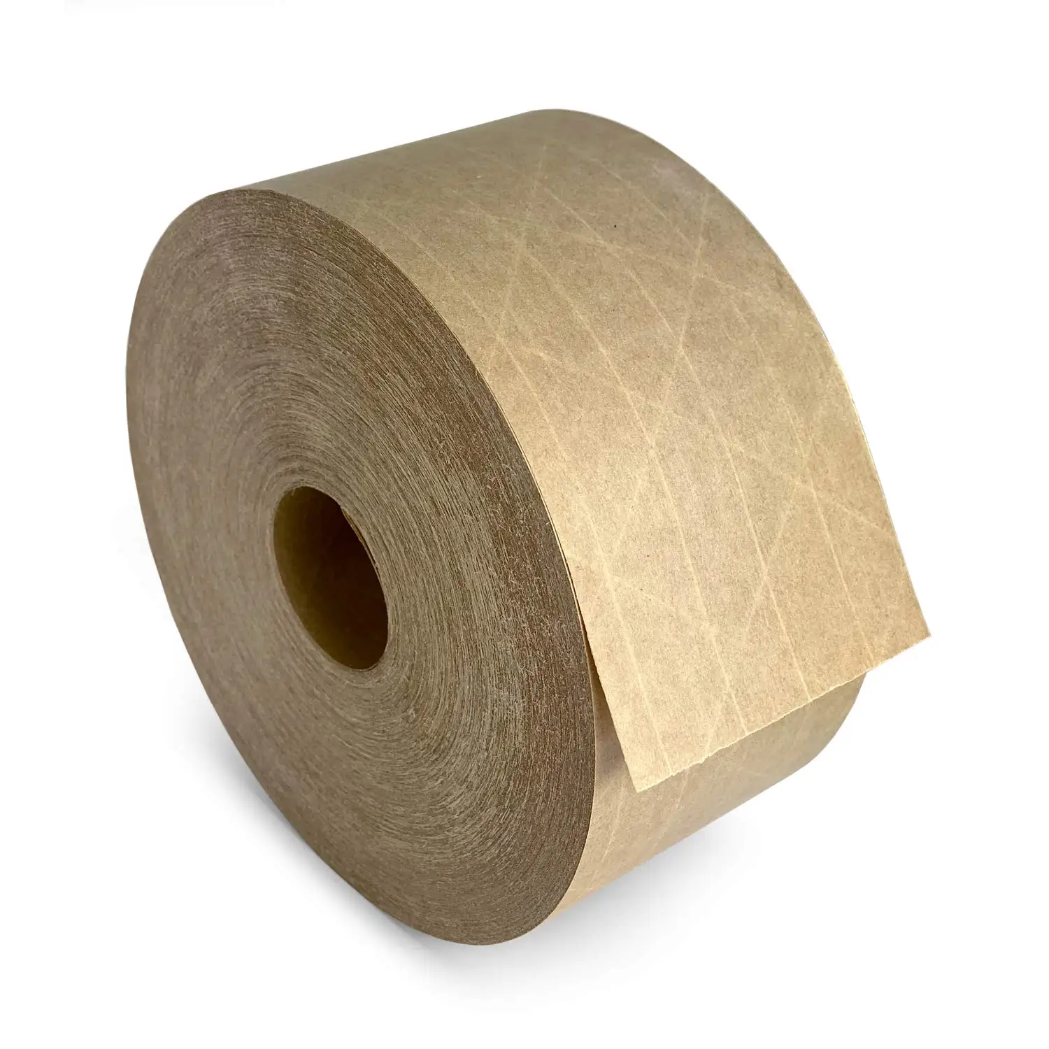 Wholesale Eco Friendly Wet Water Activated Kraft Paper Tape Jumbo Rolls Custom Packing Box Sealing Reinforced Kraft Paper Tape