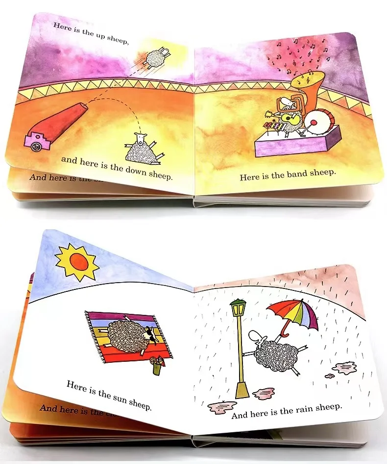 Full color custom hardcover children card board book printing Telling bedtime comic story books for kids