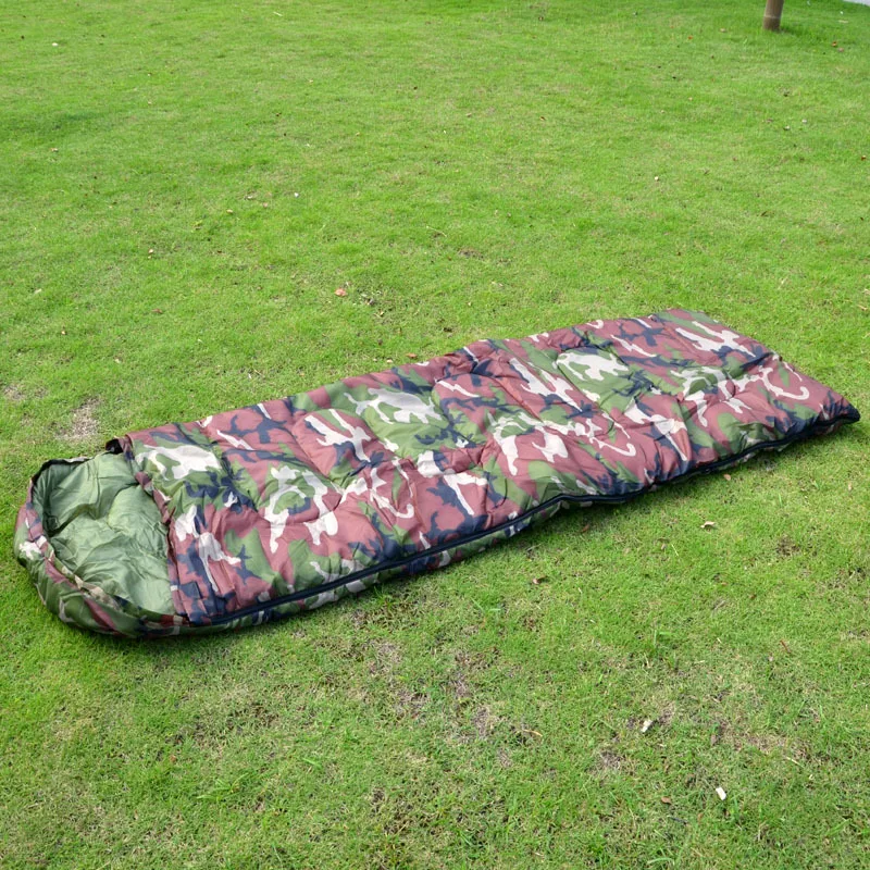 190T 950g-2.4kg Outdoor warm camouflage waterproof sleeping bag Mountain camping camping Adult tent sleeping bag