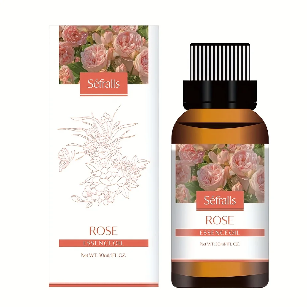 Rose Essential Oil Skin Rejuvenation Smoothing Massage Head Face and Body Scraping Oil  30ml/1fl.oz