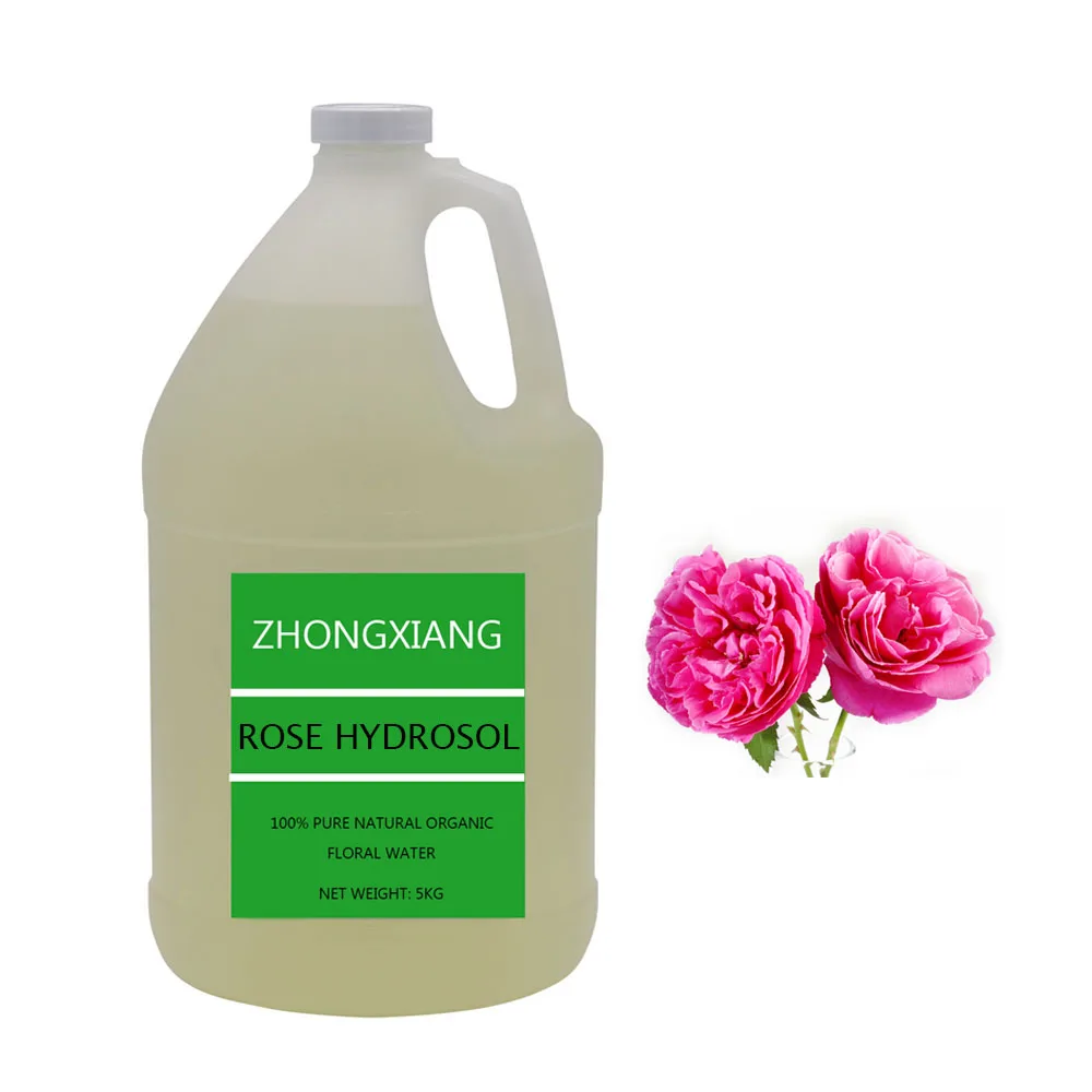 Насыпью Органический Розовый гидрозол-100% Натуральная Розовая цветочная вода для лица и тела, спрей для ухода за кожей и волосами