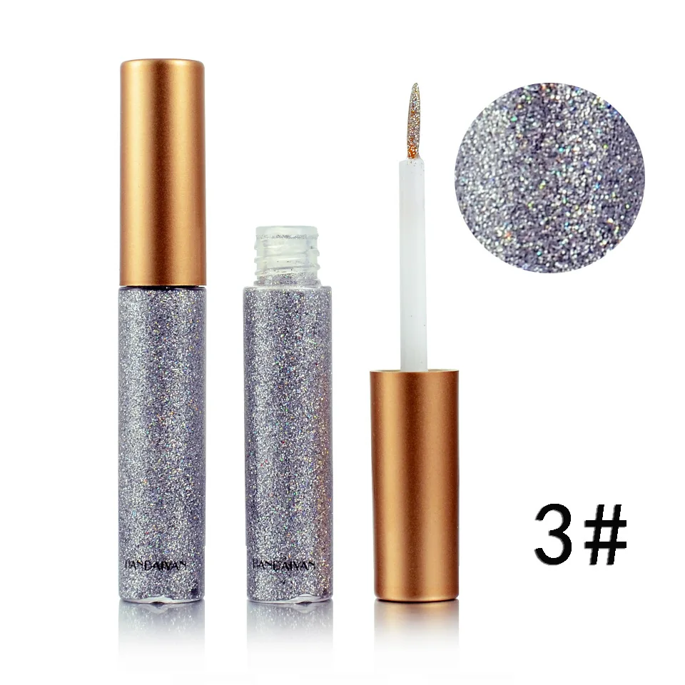 High-quality Diamond Glitter Eyeliner Pen Eye shadow Liquid 10 Colors Beauty Eye Liner Makeup for Women Cosplay