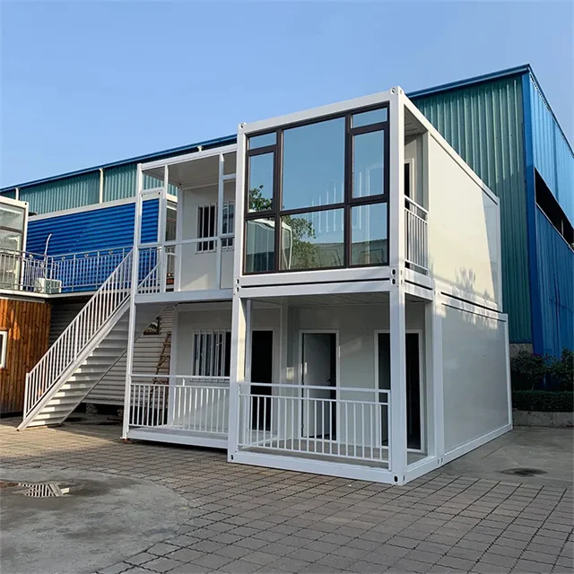 Foldable Container House 20 Ft Sandwich Panel Worker Room Flat Pack Flatpack House Prefabricated 40ft Foldable Container House