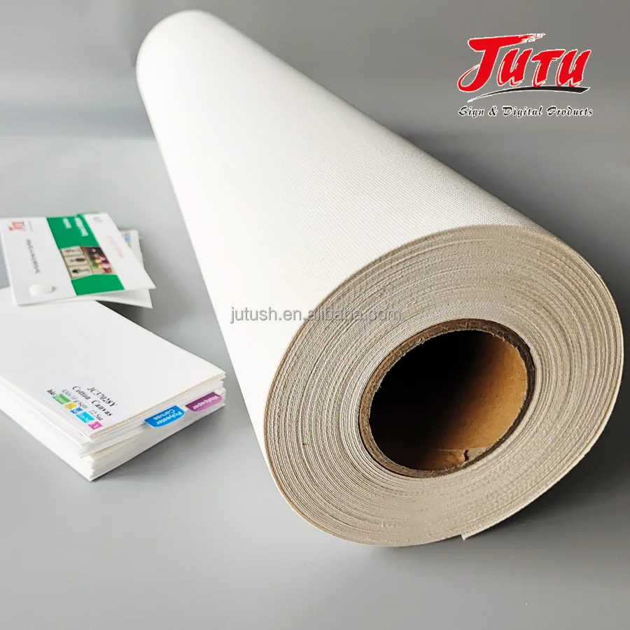 JUTU Direct Sale Factory Price artist canvas Inkjet Print Cotton Canvas roll
