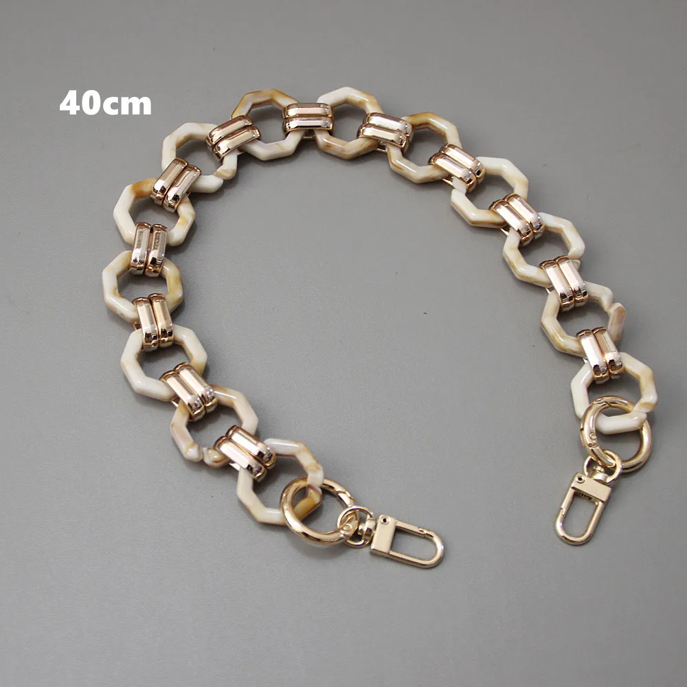 2022 Wholesale Vintage Colors Plastic Acrylic Purse Chains Strap DIY Phone Bag Chain Strap Handbag Straps Resin Chain For Bag