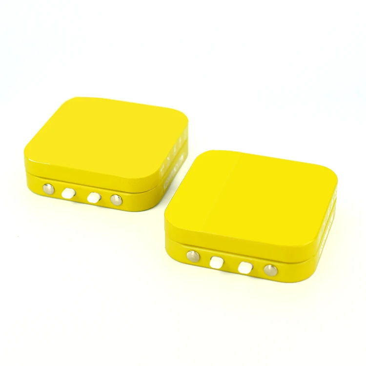 Square Shape Custom Logo Printing Design And Custom Size Tinplate Box For Roll Flower Paper With Child Resistant Lock