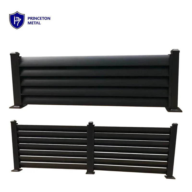 Privacy Aluminum Window Awning Louver Sunshade Blade  Waterproof Window Awning Fence Panel For Project