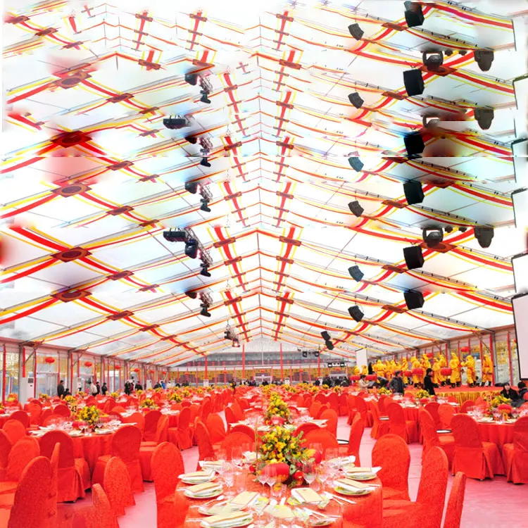 Outdoor Luxury Exquisite Design Wedding Tents Ceiling Drape Romantic Wedding Tent