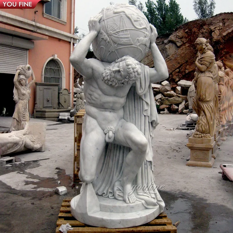 Уличная садовая статуя из натурального камня ручной работы под старину Египетский Сфинкс мраморная