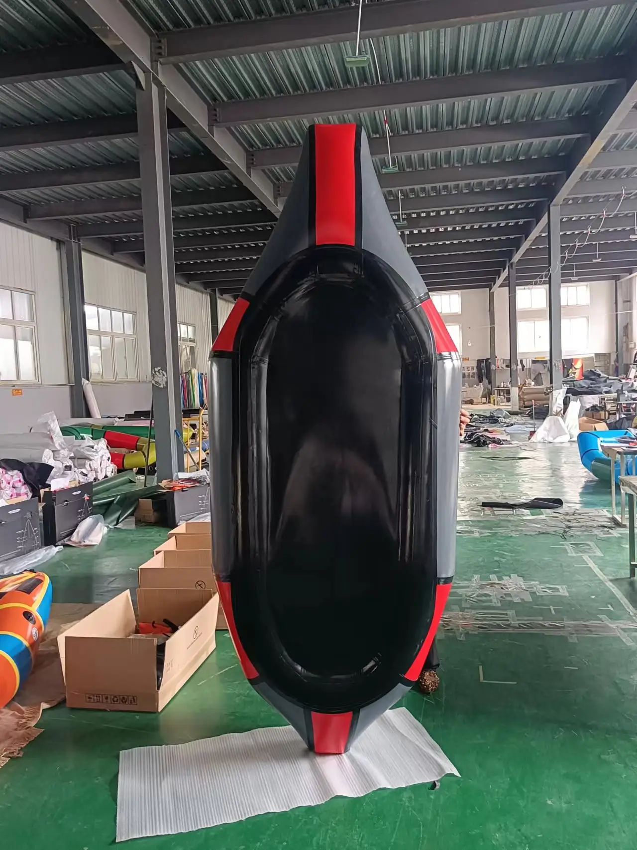 Customized Factory OEM Lightweight Inflatable TPU Racing Kayak Rowing Baot Packraft One Person
