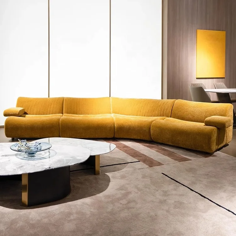Foshan factory wholesale customized hotel lobby villa living room event club restaurant commercial modular sectional corner sofa
