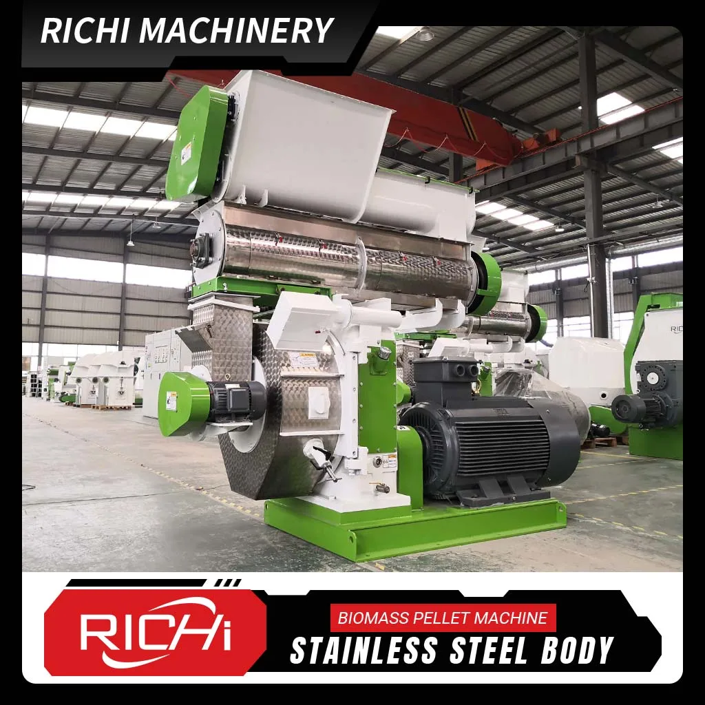 Richi 1-4 T/H Grass Alfalfa Pellet Mill Hay Pellet Machine For Sale