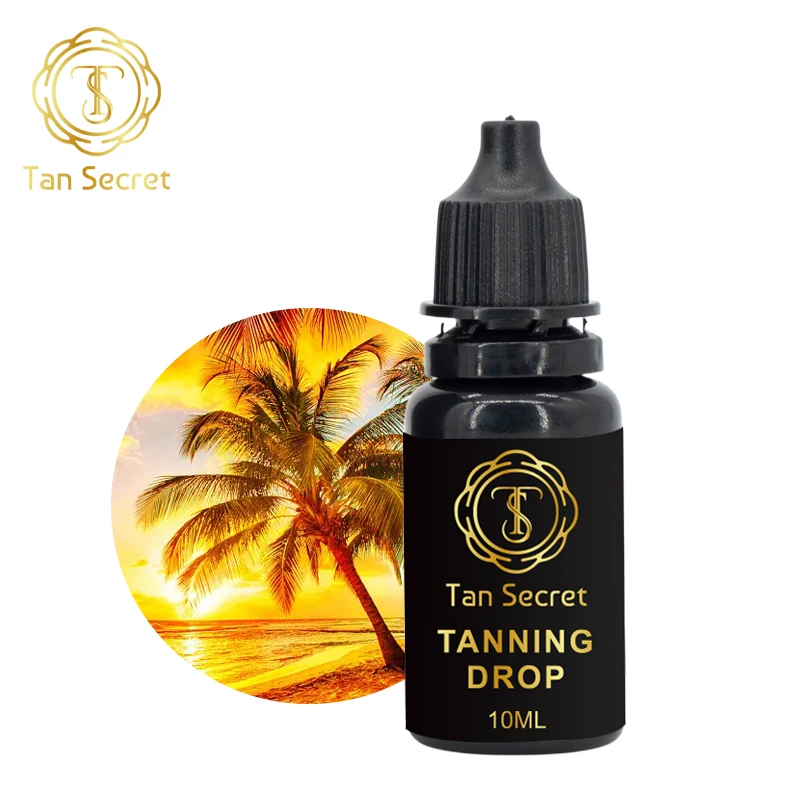 Hot sale UK popular Sun Kissed Skin Self Tanner Label the custom Tanned Oral spray Tanning drops factory price