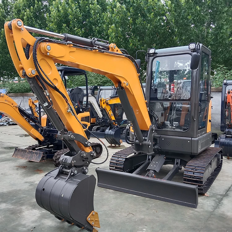 Бесплатная доставка мини-экскаватор 3 5 тонн EPA Farm digger Новый 4-Тонный с насадками