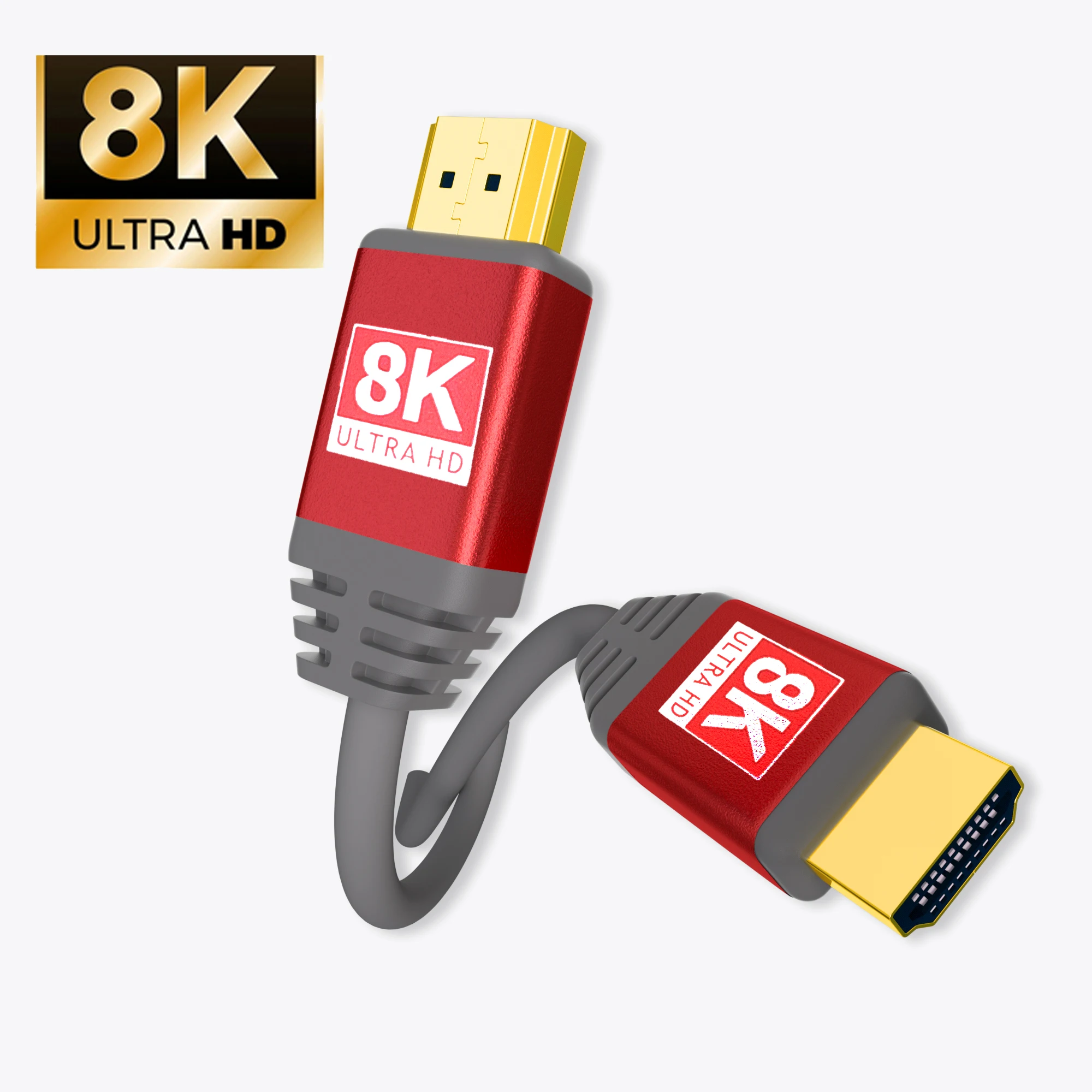 Amazon Product Commonly Used Accessories & Parts 4K Red 1m 2m 5m 2.0 HDMI Cable Extension