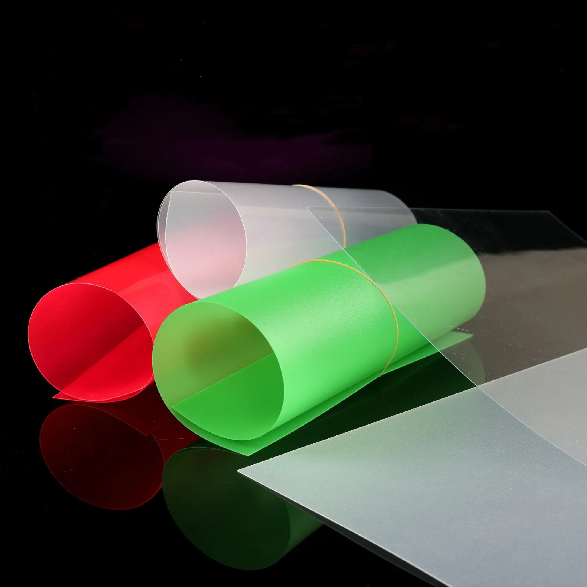 Customized Good Packaging Laminated Roll Film green PET/RPET Plastic sheet For vacuum forming and blister packaging