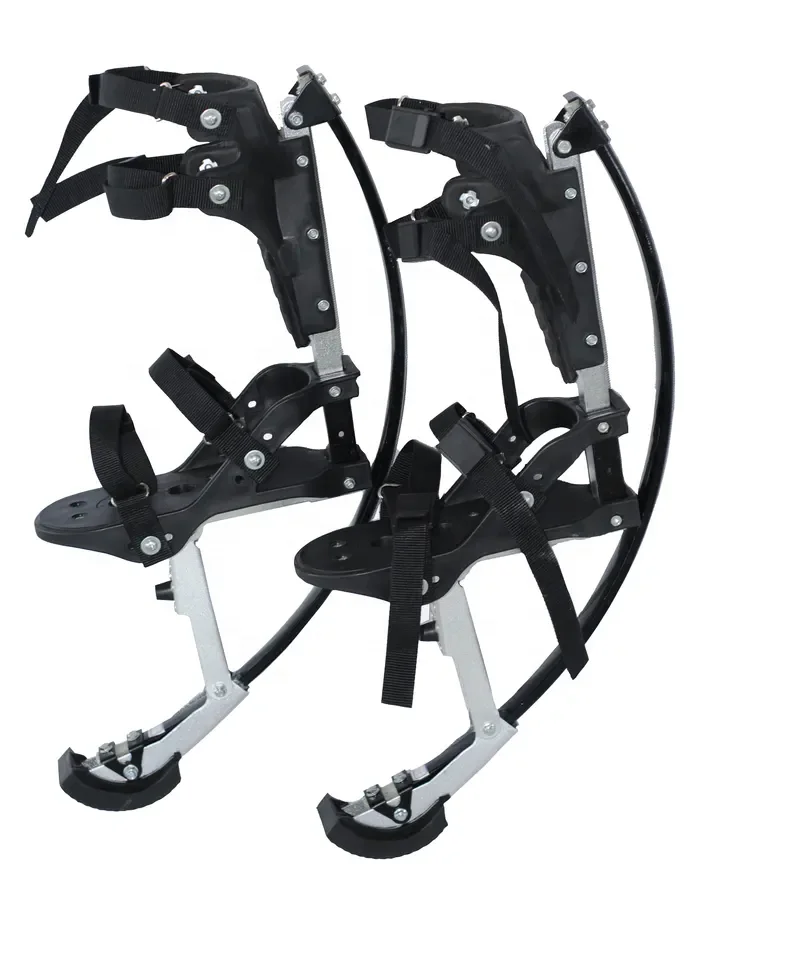 Aluminum alloy fiberglass running and jumping spring jumping stilt shoes fitness sports equipment