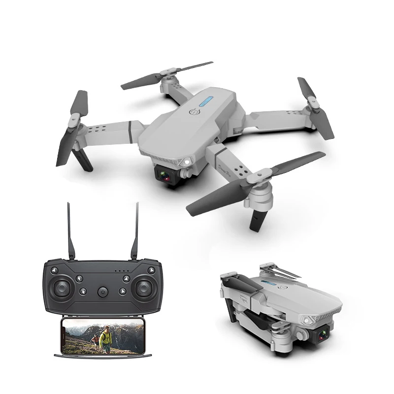 New E88 Pro Drone With Wide Angle HD 4K 1080P Dual Camera Height Hold Wifi RC Foldable Quadcopter Dron Gift Toy E88 Drone