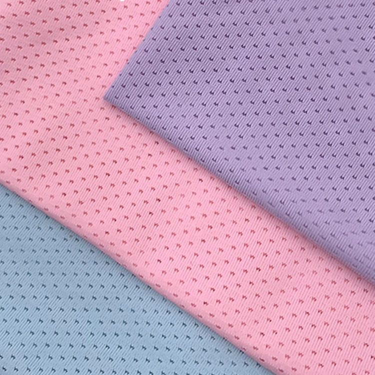 Breathable 170GSM 88%Nylon 12%Spandex Bird Eye Mesh Stretch Fabric Readystock For T-shirt Jersey Sportswear