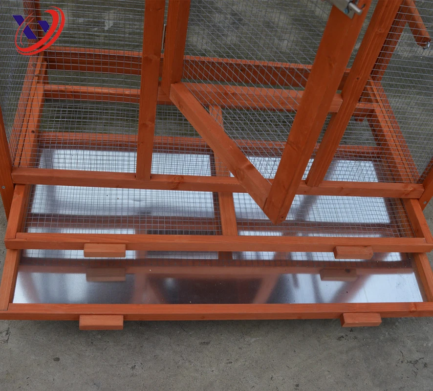 Parrot Wooden Bird Cage with Metal Tray