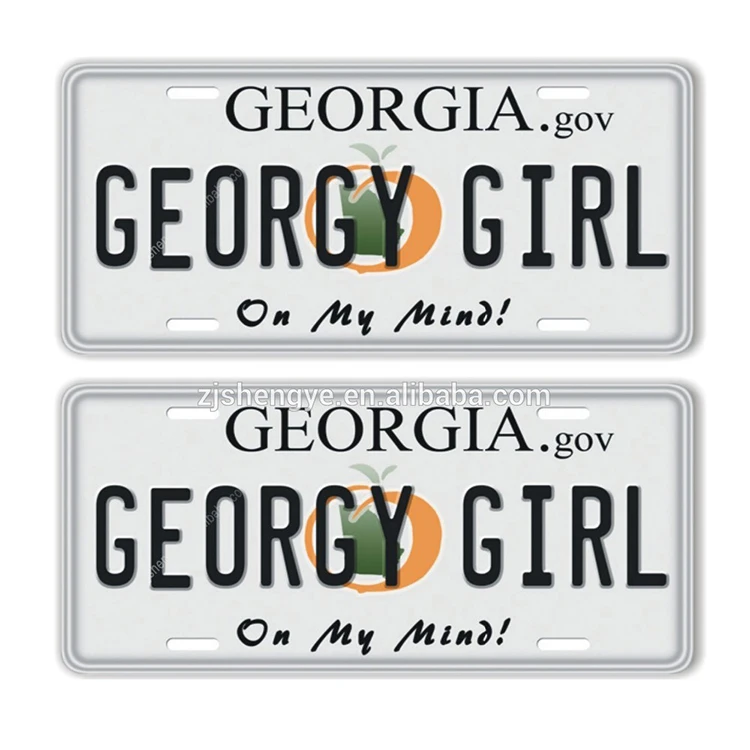 United States Decoration Metal Print License Plate Vintage Retro Tin Plate Car Decor Number Plate 12inch 6inch