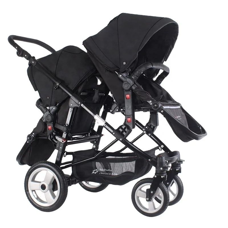 2022 New Arrival 2 in 1 Lightweight Folding Buggy Pram Twin Baby Stroller