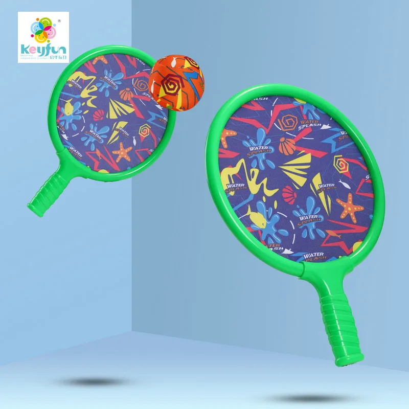 Wholesale racquet water sports toys racket water fabric badminton with splash ball