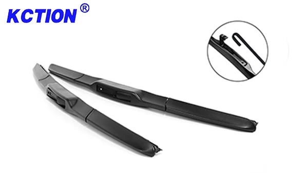 Kction factory premium quality universal Standard WIPER Natural rubber refill new hybrid U-hook windscreen wiper