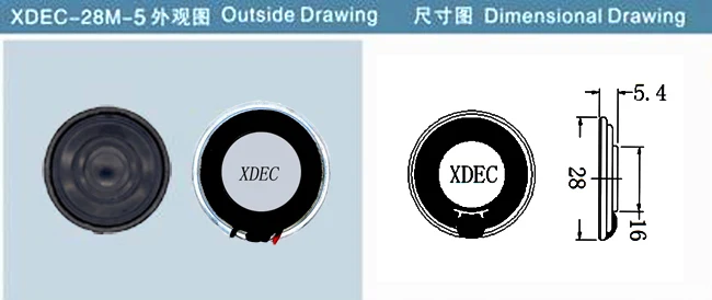 European hot sells speaker 28mm flat film speaker 8 ohm 1 W speaker driver for navigation