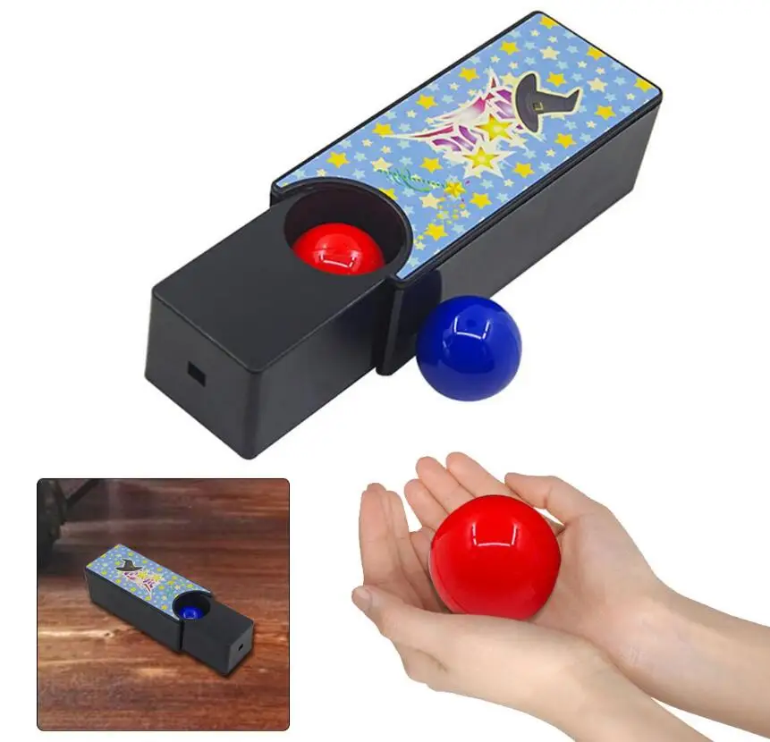 Box Turning The Red Ball Into The Blue Ball Magic Tricks Close Up Magia New Changeable Magie Mystery Box Gimmick Props Magica