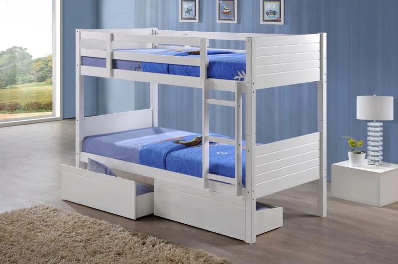 Solid wood bunk bed double decker kids furniture Malaysia