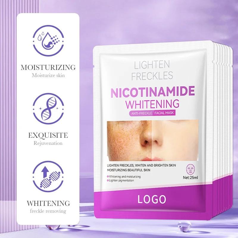 OEM Customized Niacinamide Hydrating Moisturizing Export Patch Mask Freckle Removal Whitening for Face Facial Mask