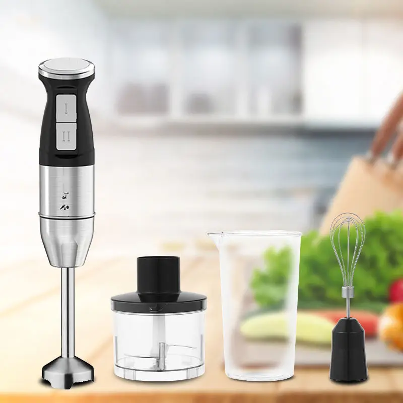 Economical Hand Blender 4 In 1 Set Industrial Mixer Chopper Immersion Stick Blender