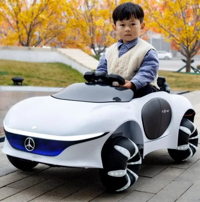 2023  Wholesale  Battery  Operated Remote Control Multi Music Kids Electric Ride On  car for 2-8 years