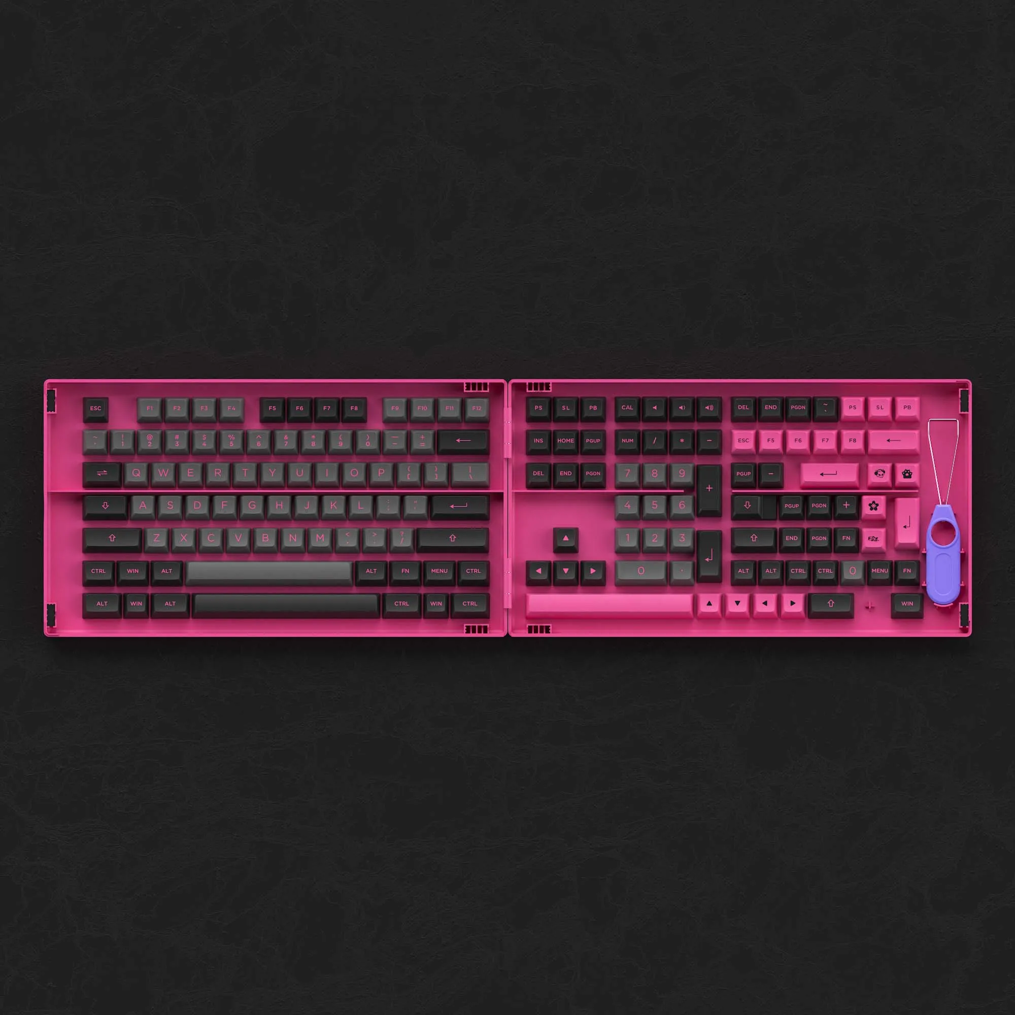 Akko custom layout 197 keys doubleshot pbt keycaps backlit mechanical keyboard keycap set