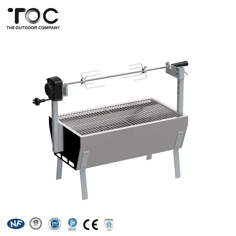 New Listing Portable Hog Lamb Rotisserie Spit Roaster Barbecue Charcoal Grill