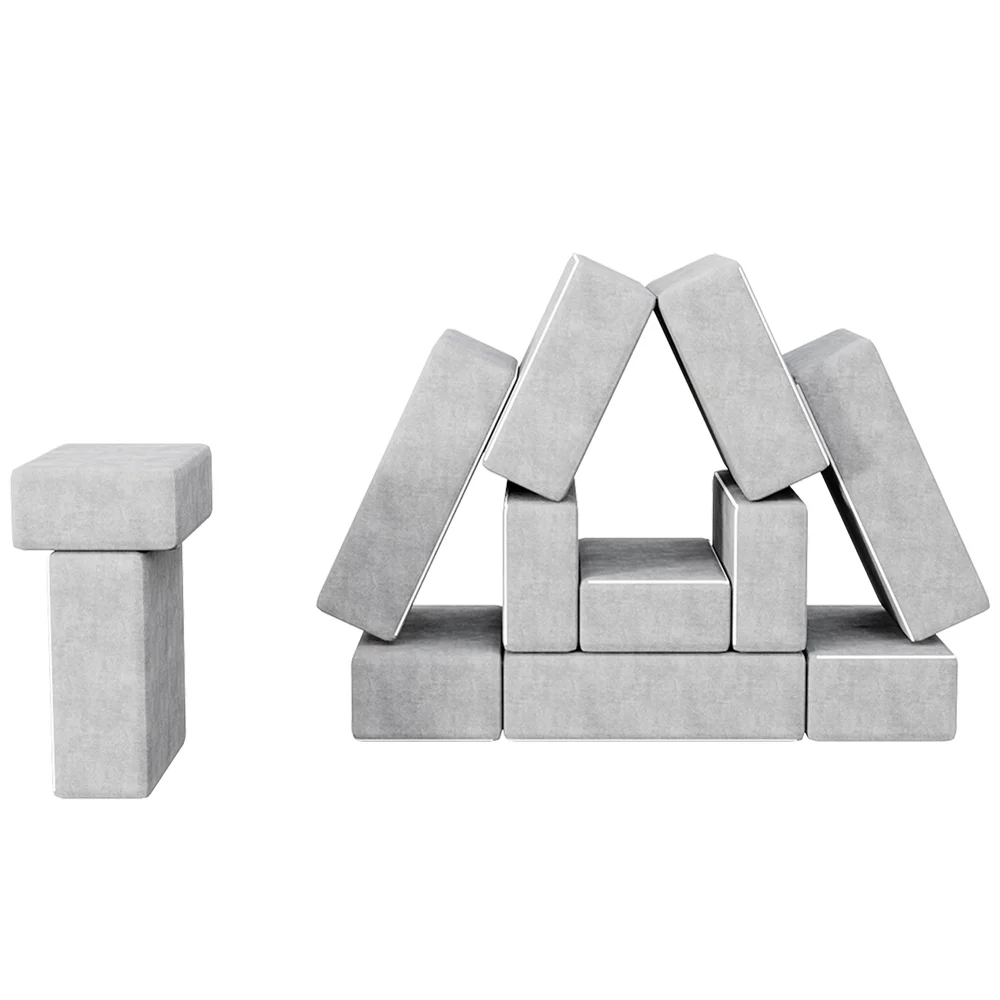 Newly Arrival 12-piece Set Foldable Children Playroom Mattress Kids Play Couch Home Furniture Folding Foam Sofa Couch