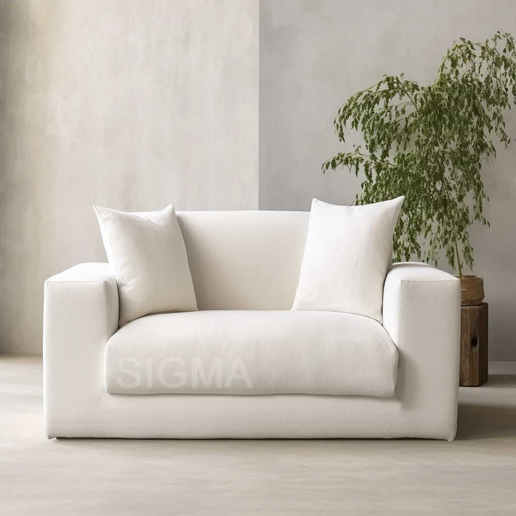 Hot Selling White Fabric Soft Modern Sofa Living Room Furniture Home Furniture L Shape Sofa