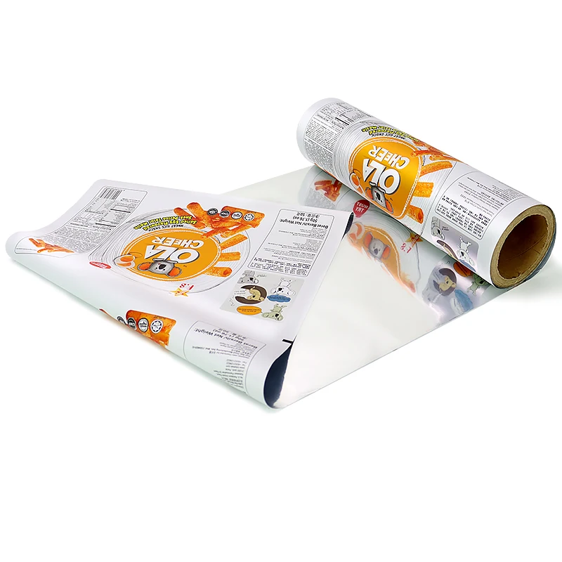 Factory wholesale Customized Matt material & VMPET wheat rice snack roll film